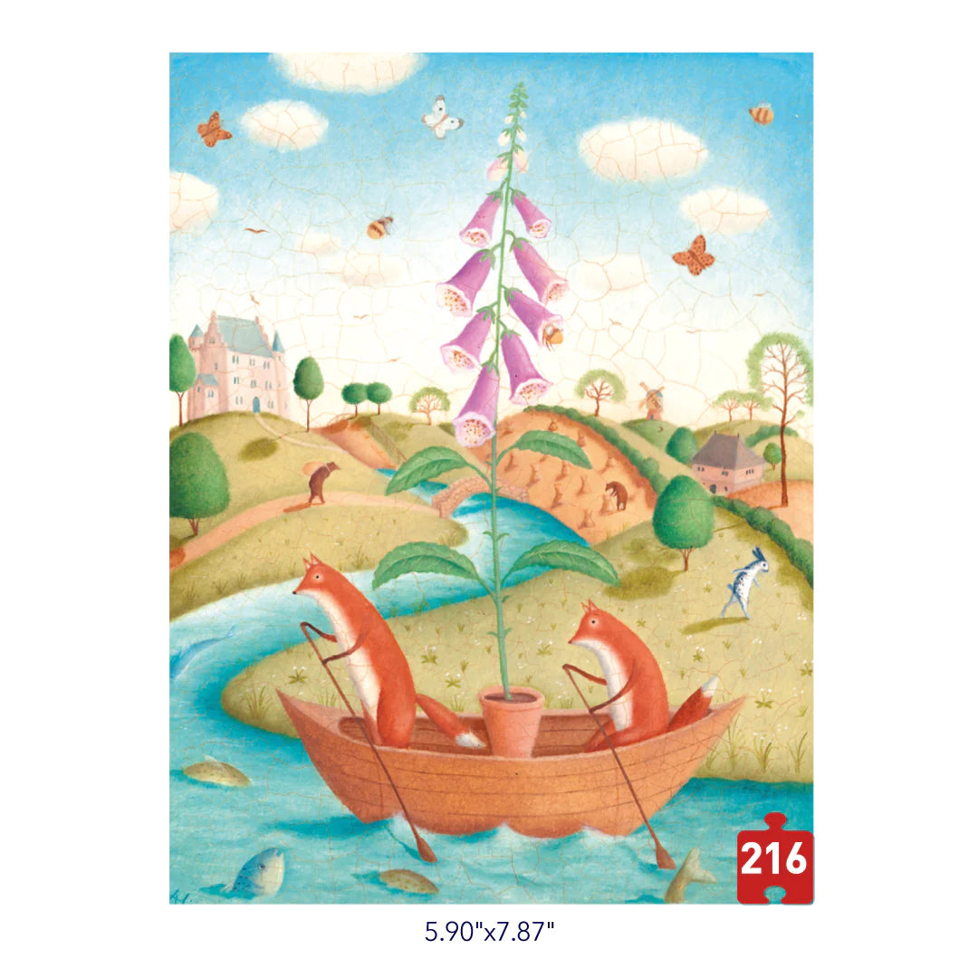 Mideer - Pocket Series Puzzle - Fish Also Like Flowers - 216 pieces - age 8+ | ميدير - لعبة تركيب البازل - زهرة الكونفالاريا - 216 قطعة - العمر 8+