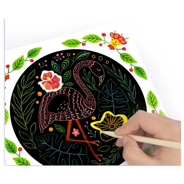 Mideer - Scratch Art Card - Girl - age 3+ | ميدير - بطاقة فن الخدش - بنت - العمر 3+