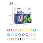 Mideer - Washable Silky Crayon - 24 colors - Age 3+ | ميدير - ألوان الشمع الناعمة القابلة للغسل - 24 لون - العمر 3+