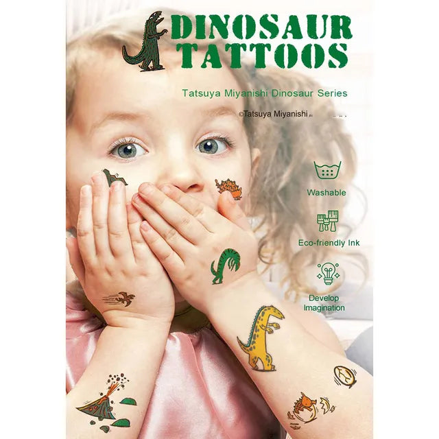 Mideer - Dinosaur Tattoos - How Wonderful You Are - Age 3+ | ميدير - ملصقات الديناصور - كم أنت رائع - العمر 3+
