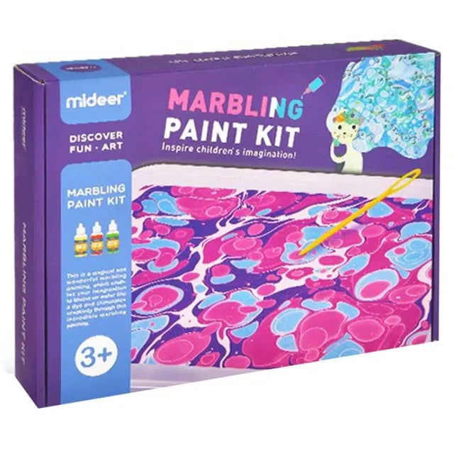 Mideer - Marbling Paint Kit - Age 3+ | ميدير - طقم الطلاء الرخامي - العمر 3+