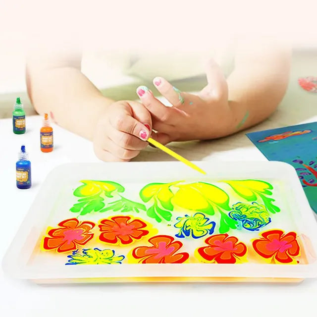 Mideer - Marbling Paint Kit - Age 3+ | ميدير - طقم الطلاء الرخامي - العمر 3+