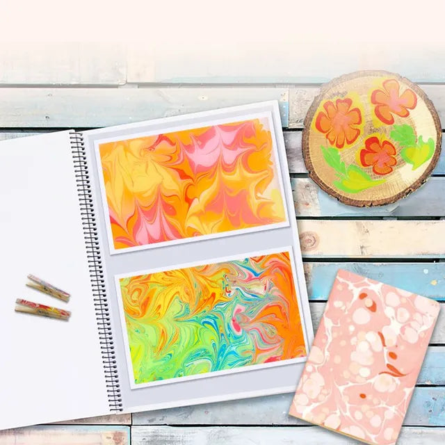 Mideer - Marbling Paint Kit - Age 3+ | ميدير - طقم الطلاء الرخامي - العمر 3+