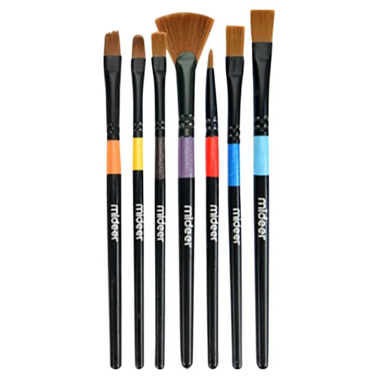Mideer - Finger Paint Brush Set - Age 3+ | ميدير - مجموعة فرش الطلاء الفنية - 7 قطع - العمر 3+