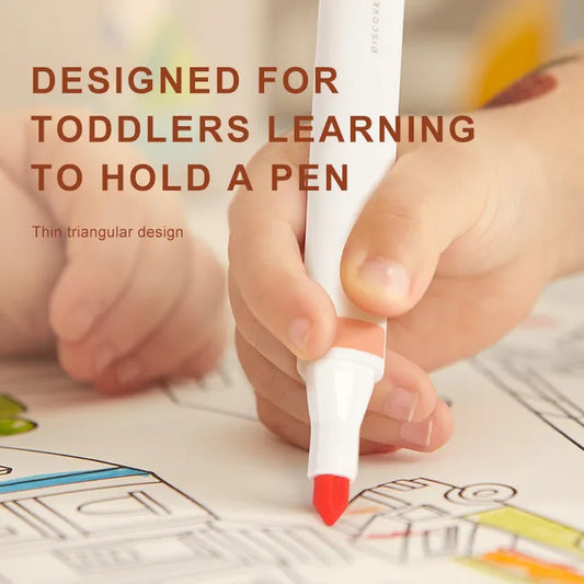 Mideer - Washable Marker Small tip - 24 colors - Age 3+ | ميدير - مجموعة الألوان المائية للأطفال القابل للغسل -24 لون - العمر 3+