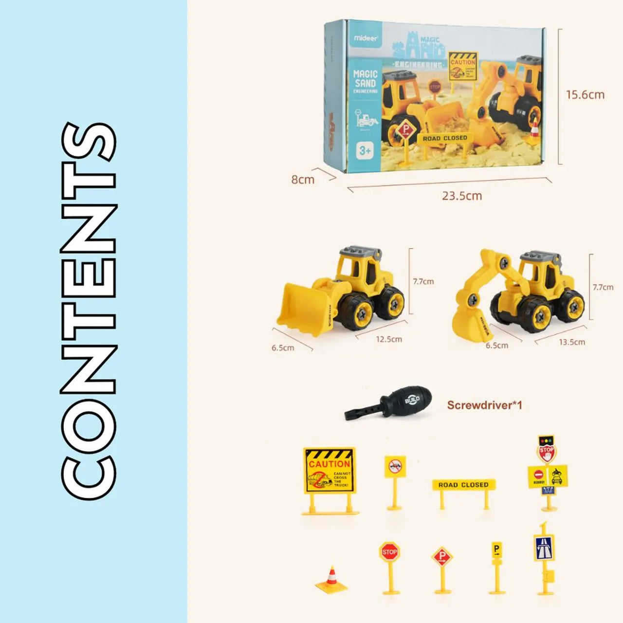 Mideer - Magic Sand Engineering Kit - Age 3+ | ميدير - مجموعة الرمل السحري الهندسية - العمر +3