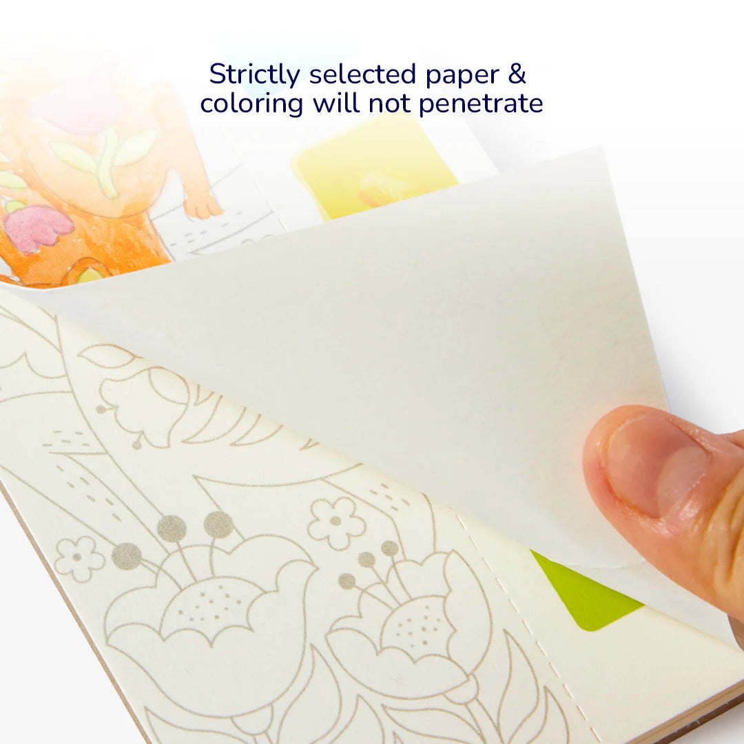 Mideer - Watercolor Painting - Wonderful Forest - Age 5+ | ميدير - دفتر تلوين الألوان المائية - الغابة الرائعة - العمر 5+