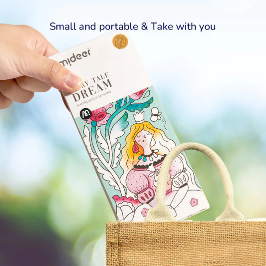 Mideer - Watercolor Painting - Enchanted Garden - Age 5+ | ميدير -دفتر تلوين الألوان المائية - الحديقة المسكونة - العمر 5+