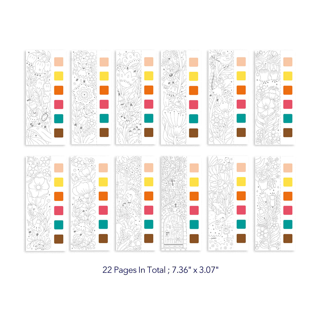 Mideer - Watercolor Painting - Enchanted Garden - Age 5+ | ميدير -دفتر تلوين الألوان المائية - الحديقة المسكونة - العمر 5+