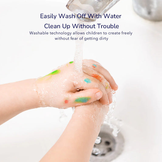 Mideer - Finger painting set - 12 colors - Age 3+ | ميدير - مجموعة الرسم بالأصابع - 12 لون - العمر 3+