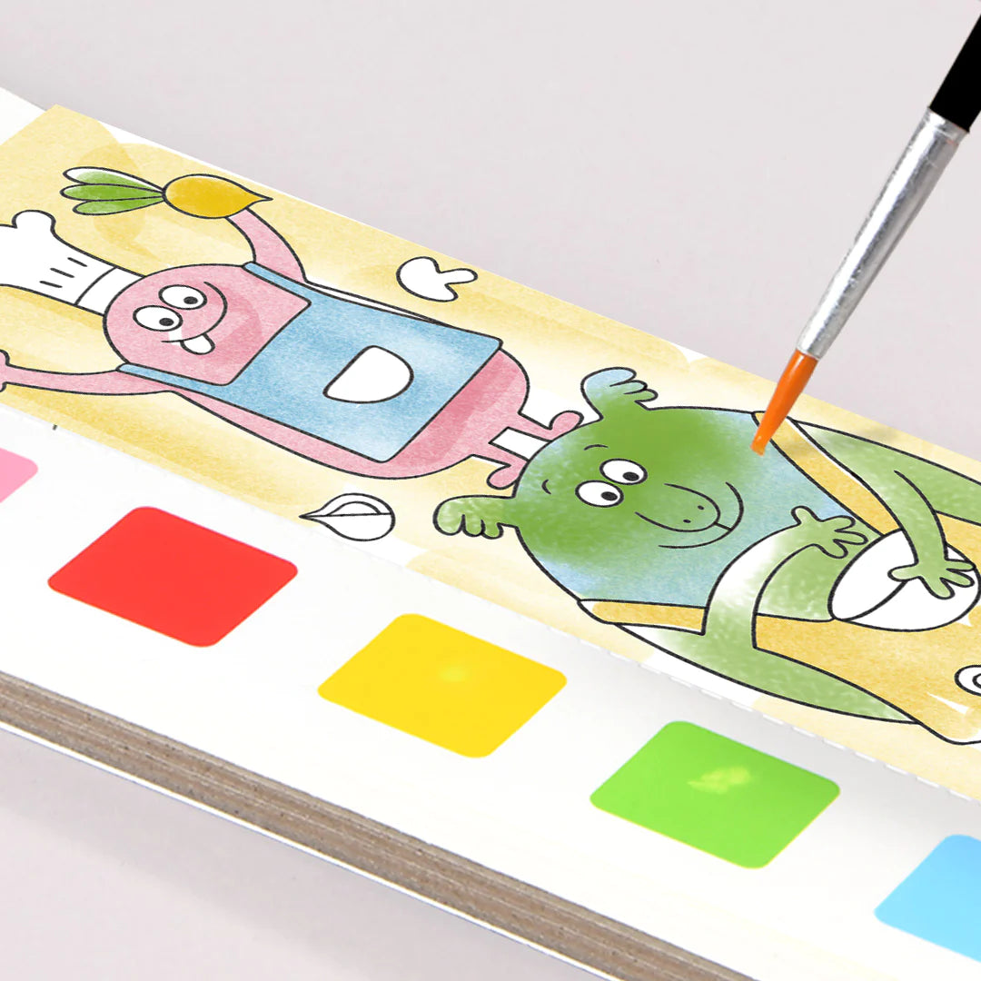 Mideer - Watercolor Painting - Wonderful Holiday - Age 5+ | ميدير - دفتر التلوين بالألوان المائية - العطلة الرائعة - العمر 5+