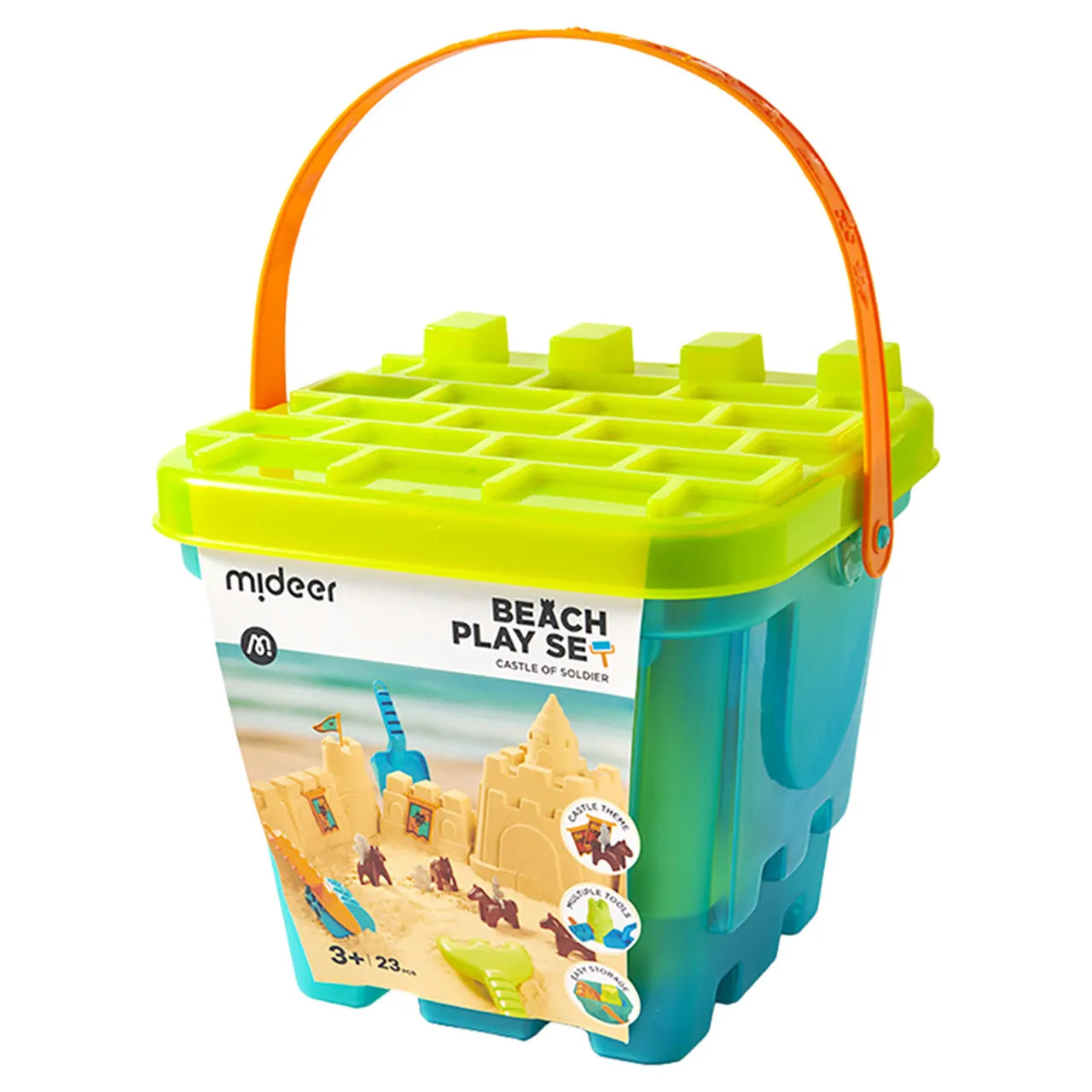 Mideer - Versatile Beach Play Set - Castle of Soldier - Age 3+ | ميدير - مجموعة لعب الشاطئ متعددة الاستخدامات - قلعة الجندي - العمر 3+