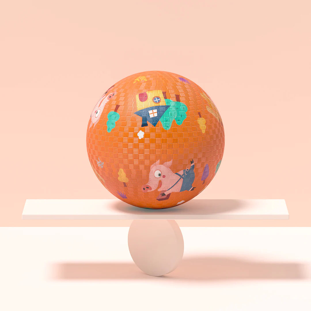 Mideer - Playground Ball - The Tree Little Pigs (Big) - Age 3+ | ميدير - كرة الملعب - الخنازير الثلاثة الصغيرة (كبيرة) - العمر 3+