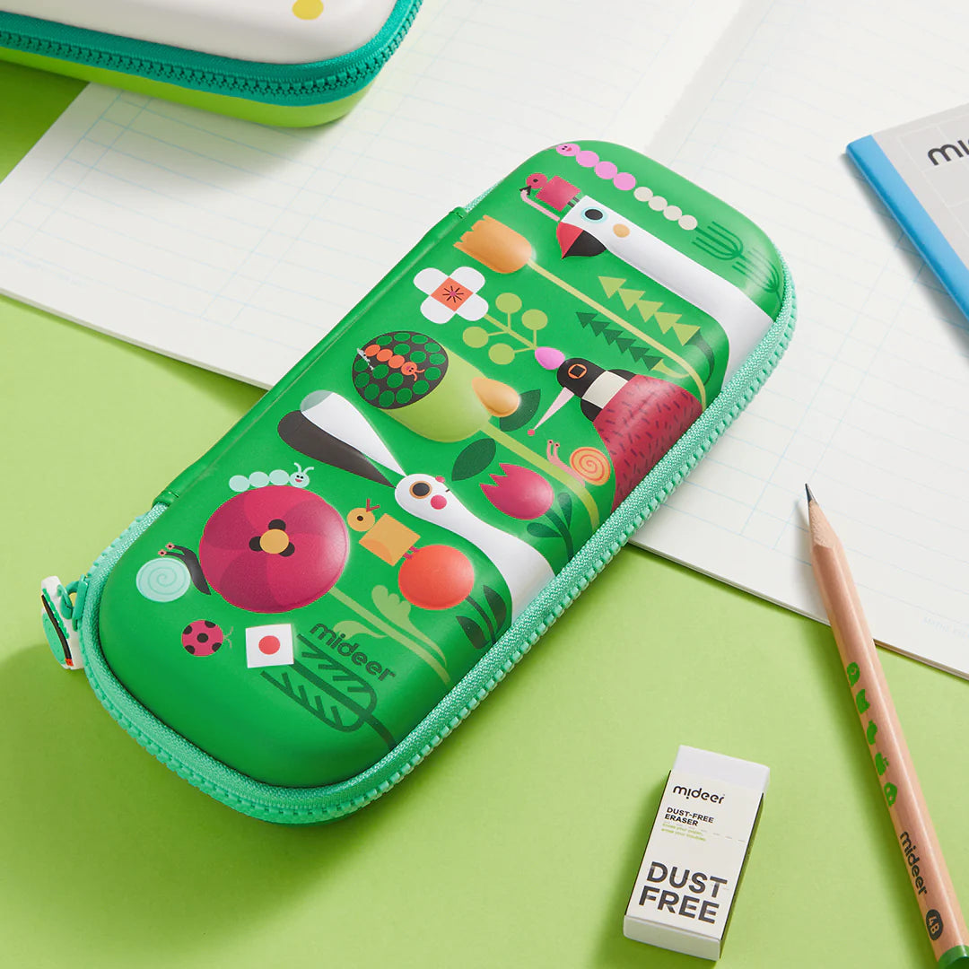 Mideer - Waterproof Pencil Case - Spring Garden - Age 3+ | ميدير - مقلمة - حديقة الربيع - العمر 3+
