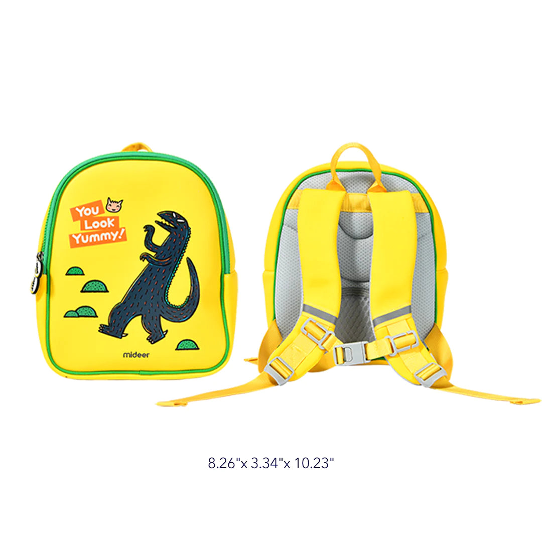 Mideer - Artist Kid Waterproof Backpack - T-Rex - Age 3+ | ميدير - حقيبة ظهر للأطفال مقاومة للماء - تي ريكس - العمر 3+