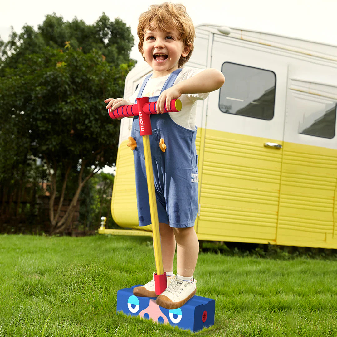 Mideer - Jump Jump Kid - Blue Hippo - Age 3+ | ميدير - لعبة القفز - فرس النهر الأزرق - العمر 3+