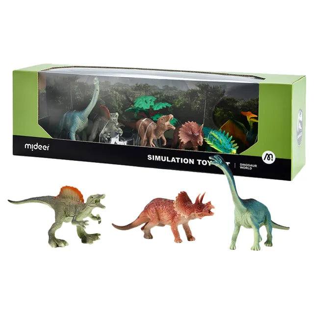 Mideer - Simulation Toy set - Dinosaur World - Age 3+ | ميدير - لعبة المحاكاة - مجموعة عالم الديناصورات - العمر 3+