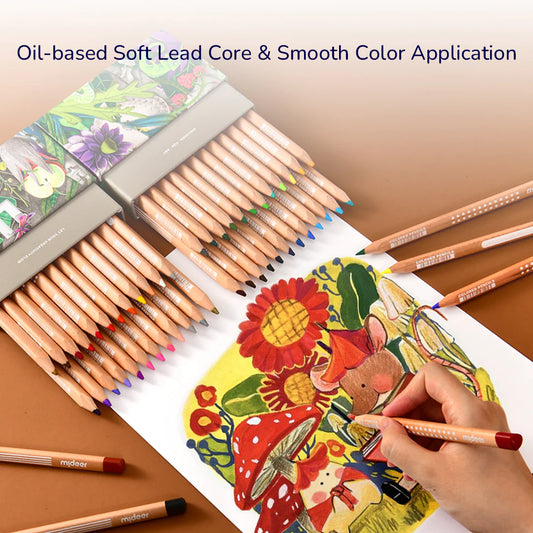 Mideer - Vibrant Colored Pencil - 36 Colors - Age 4+ | ميدير - أقلام الرصاص الملونة - 36 لون - العمر 4+