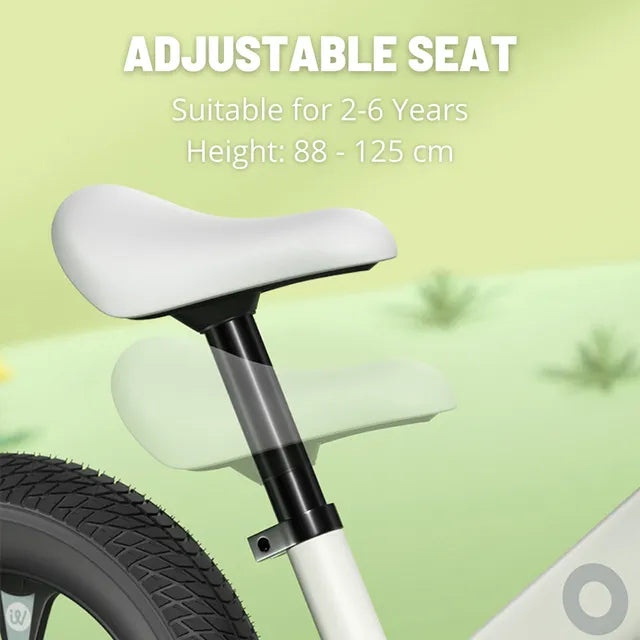 Mideer - Kid Balance Bike - Creamy White - Age 2-6 | ميدير - دراجة التوازن للأطفال - أبيض كريمي - العمر 2-6 سنوات
