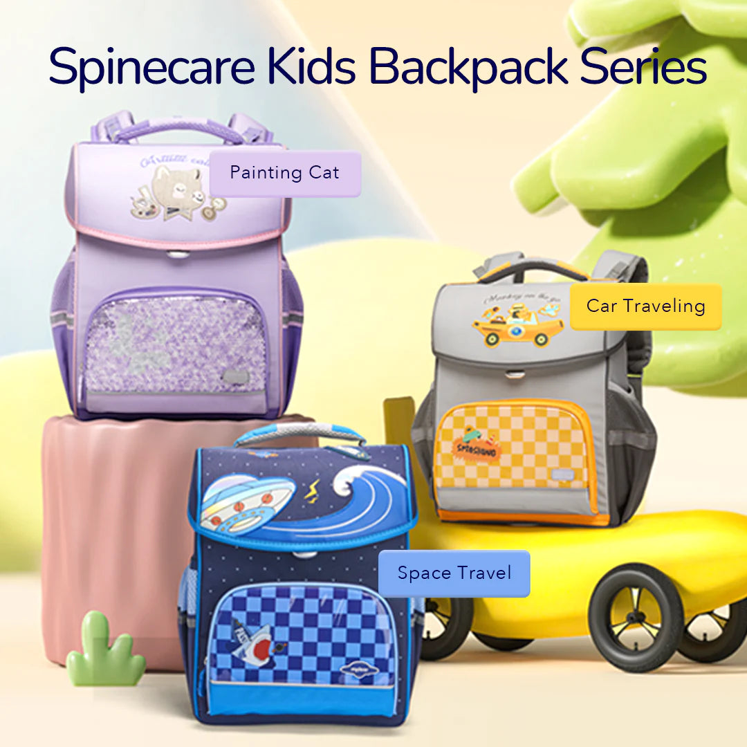 Mideer - Spinecare Kids Backpack - Car Traveling - Age 6-9 | ميدير - حقيبة ظهر سبينكير كيدز - السفر بالسيارة - العمر 6-9