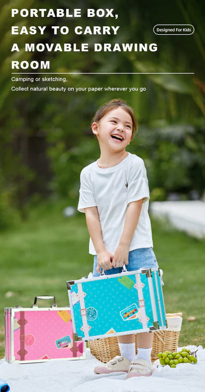 Mideer - Artist Suitcase - Green - Age 3+ | ميدير - حقيبة الفنان - أخضر - العمر 3+