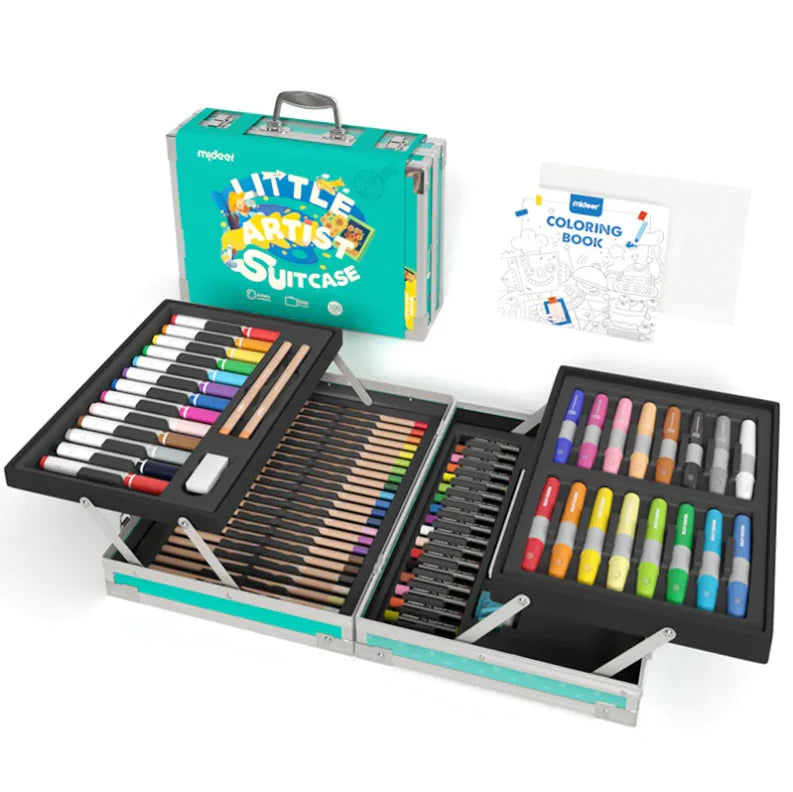 Mideer - Artist Suitcase - Green - Age 3+ | ميدير - حقيبة الفنان - أخضر - العمر 3+