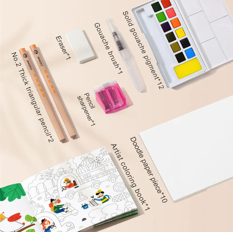 Mideer - Artist Suitcase - Green - Age 3+ | ميدير - حقيبة الفنان - أخضر - العمر 3+