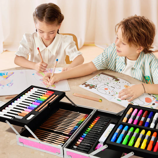 Mideer - Artist Suitcase - Pink - Age 3+ | ميدير - حقيبة الفنان - وردي - العمر 3+