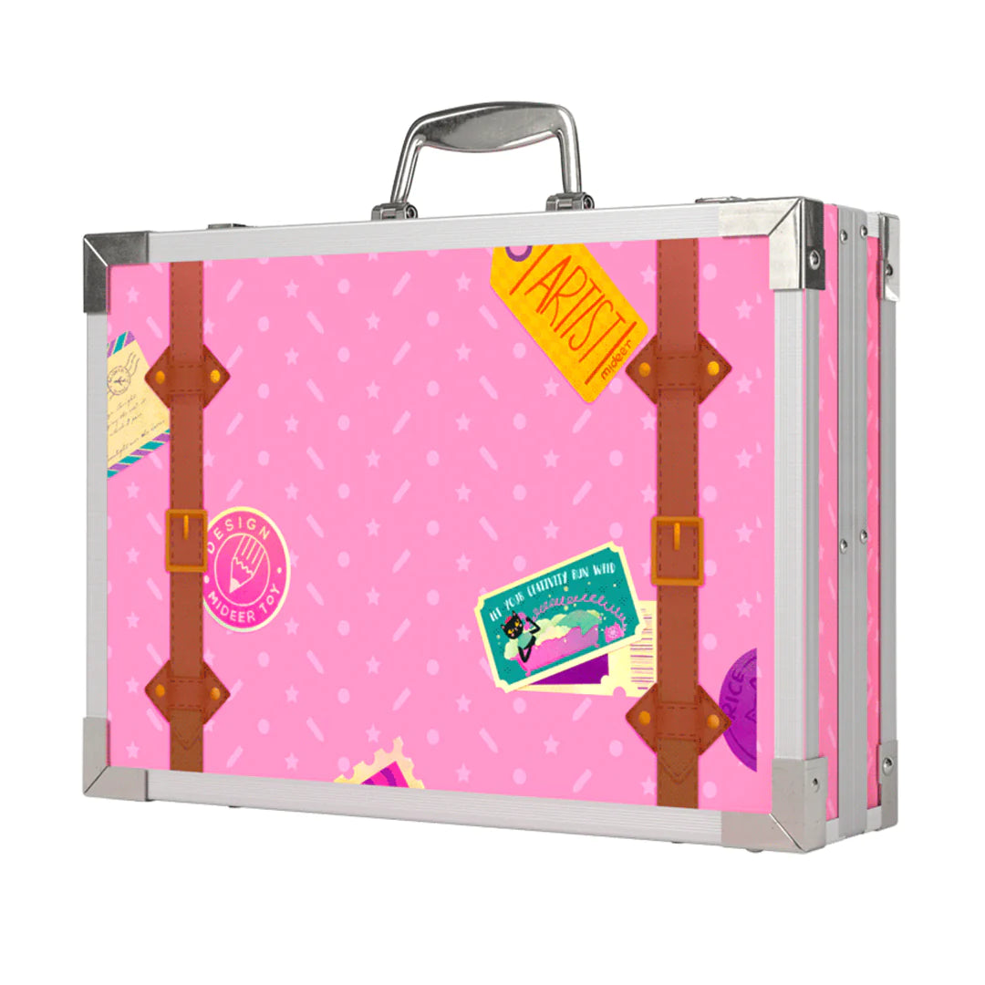 Mideer - Artist Suitcase - Pink - Age 3+ | ميدير - حقيبة الفنان - وردي - العمر 3+