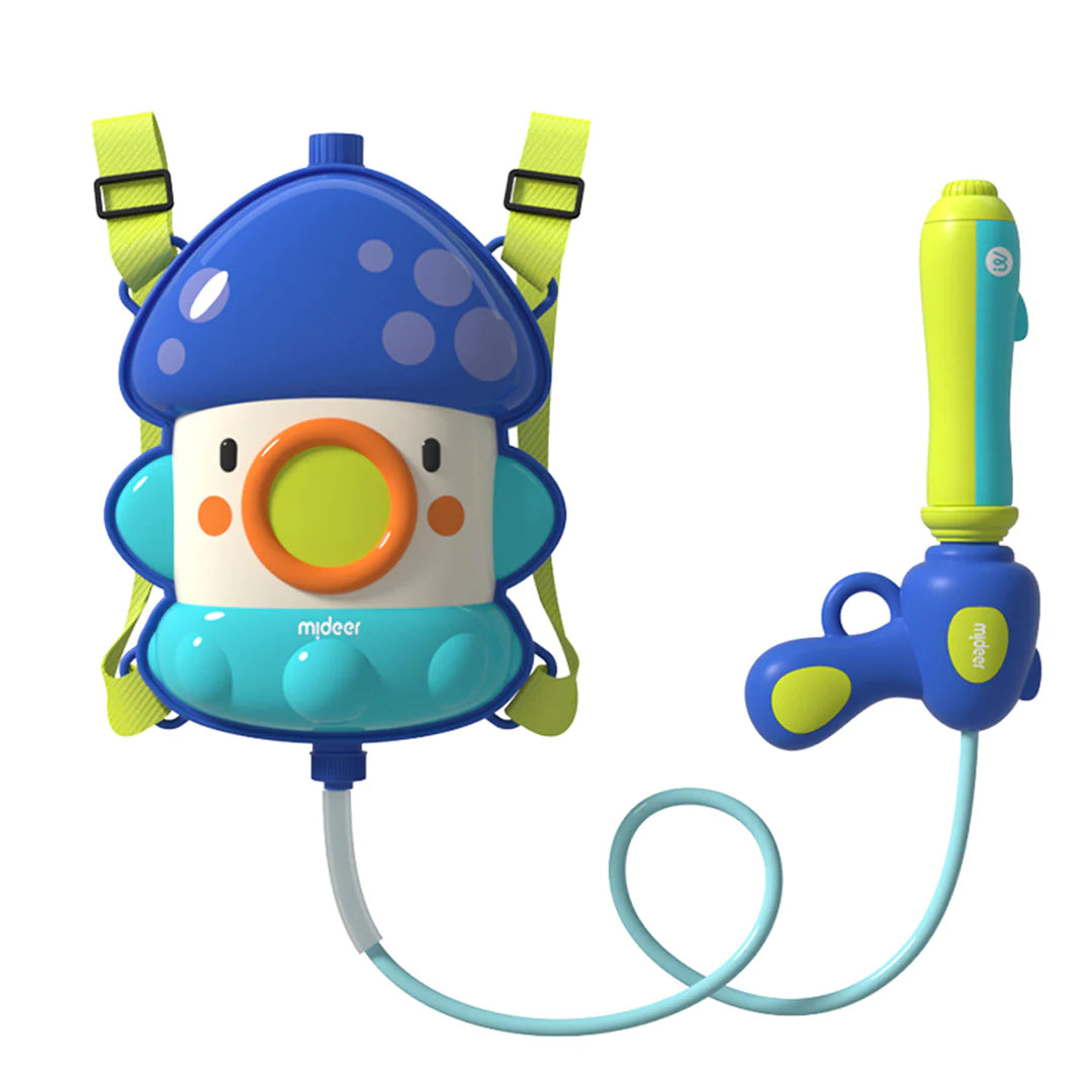 Mideer - Backpack Water Gun - Octopus - Age 3+ | ميدير - حقيبة مسدس الماء - الأخطبوط - العمر 3+