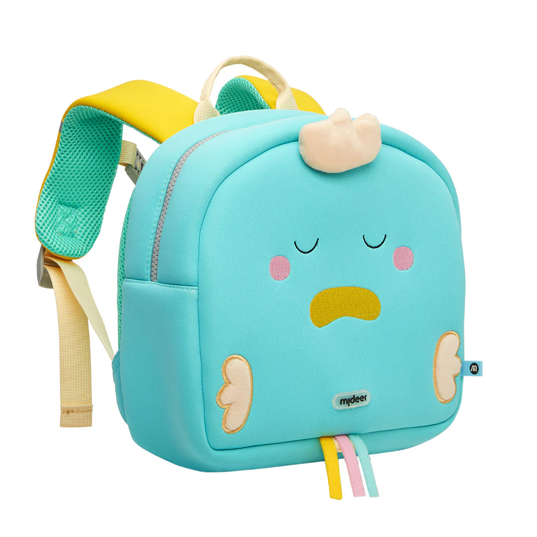Mideer -Waterproof Kids Backpack- We Are Friends - Blue - Duck - Age 3-6 | ميدير حقيبة ظهر مقاومة للماء - نحن أصدقاء - بطة - لون أزرق- العمر 3-6