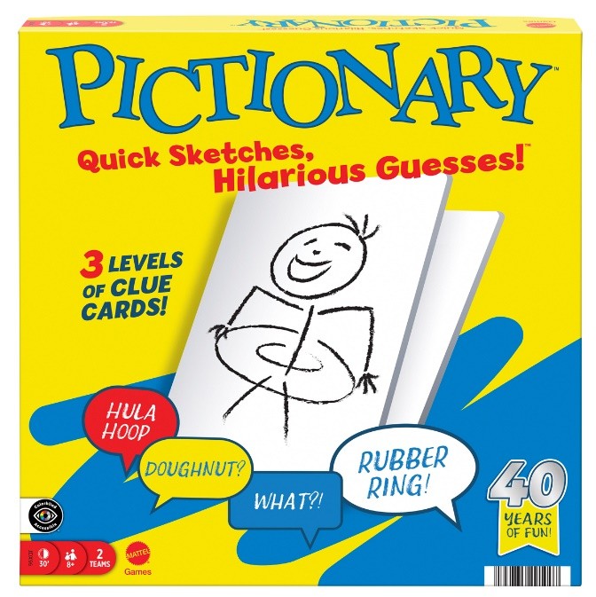 PICTIONARY CORE UK/AUS لعبة Pictionary Core الإصدار البريطاني/الأسترالي.