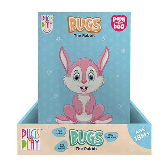 PUGS AT PLAY - PEEK A BOO BUGS 10IN لعبة الارنب المحشو