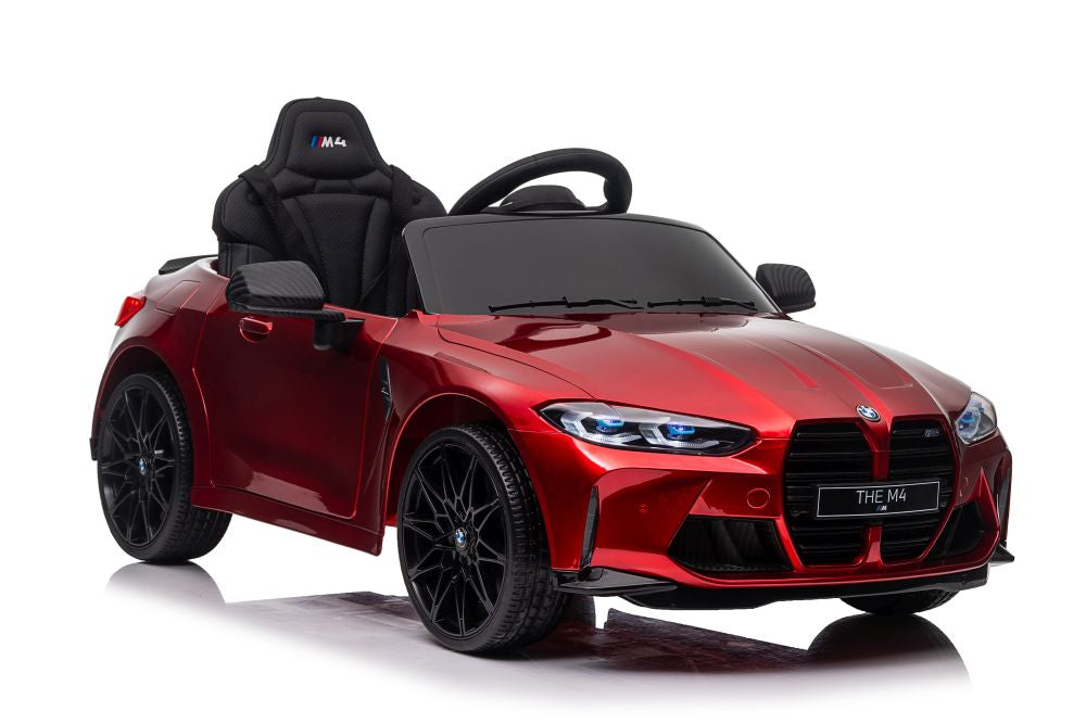 BMW M4 Licensed R/C Ride on Car- 12V10AH*1battery- 390#*2 motors | سيارة BMW M4 كهربائية – تحكم عن بُعد 2.4 جيجا هرتز – بطارية 12 فولت 10 أمبير – محركان 390#