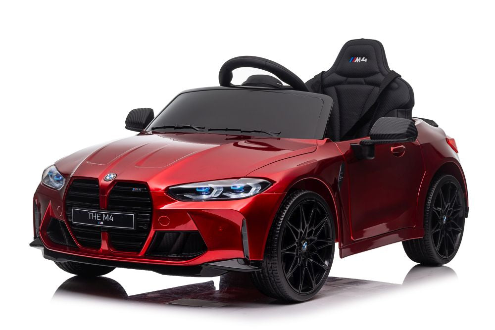 BMW M4 Licensed R/C Ride on Car- 12V10AH*1battery- 390#*2 motors | سيارة BMW M4 كهربائية – تحكم عن بُعد 2.4 جيجا هرتز – بطارية 12 فولت 10 أمبير – محركان 390#