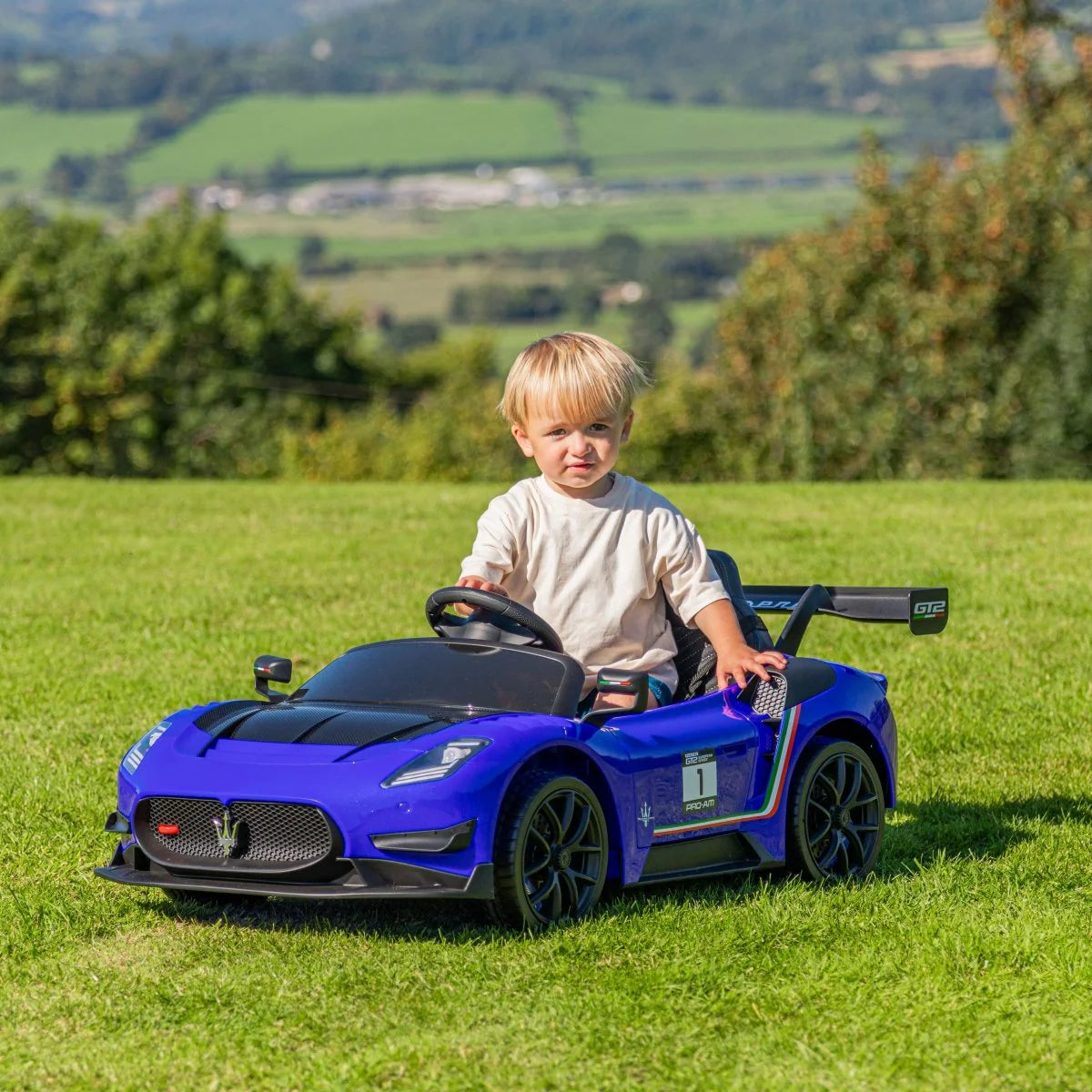 Maserati MC20 GT2 Licensed R/C Ride on Car- 24V5AH*1 Battery- 555#*2 Motors | سيارة مازيراتي MC20 GT2 كهربائية – تحكم عن بعد 2.4 جيجا هرتز – بطارية 24 فولت 5 أمبير – محركان 555#