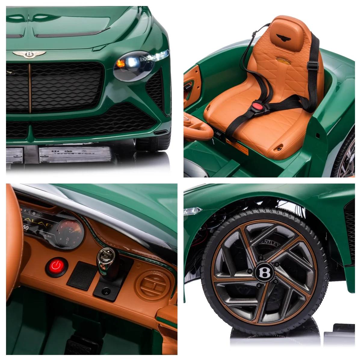 Bentley Bacalar Licensed R/C Ride on Car- 12V7AH*1 Battery - 4motor | سيارة كهربائية للأطفال بترخيص بنتلي باكالار وتعمل بالتحكم عن بعد - بطارية 12 فولت 7 أمبير ×1 - 4 محركات