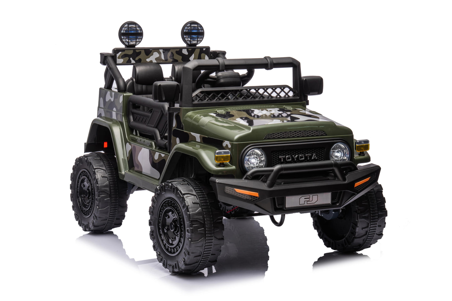 Toyota FJ Cruiser Licensed R/C Ride on Car -12V4.5AH*1battery- 4motors | سيارة كهربائية للأطفال بترخيص تويوتا FJ كروزر وتعمل بالتحكم عن بعد - بطارية 12 فولت 4.5 أمبير ×1 - 4 محركات