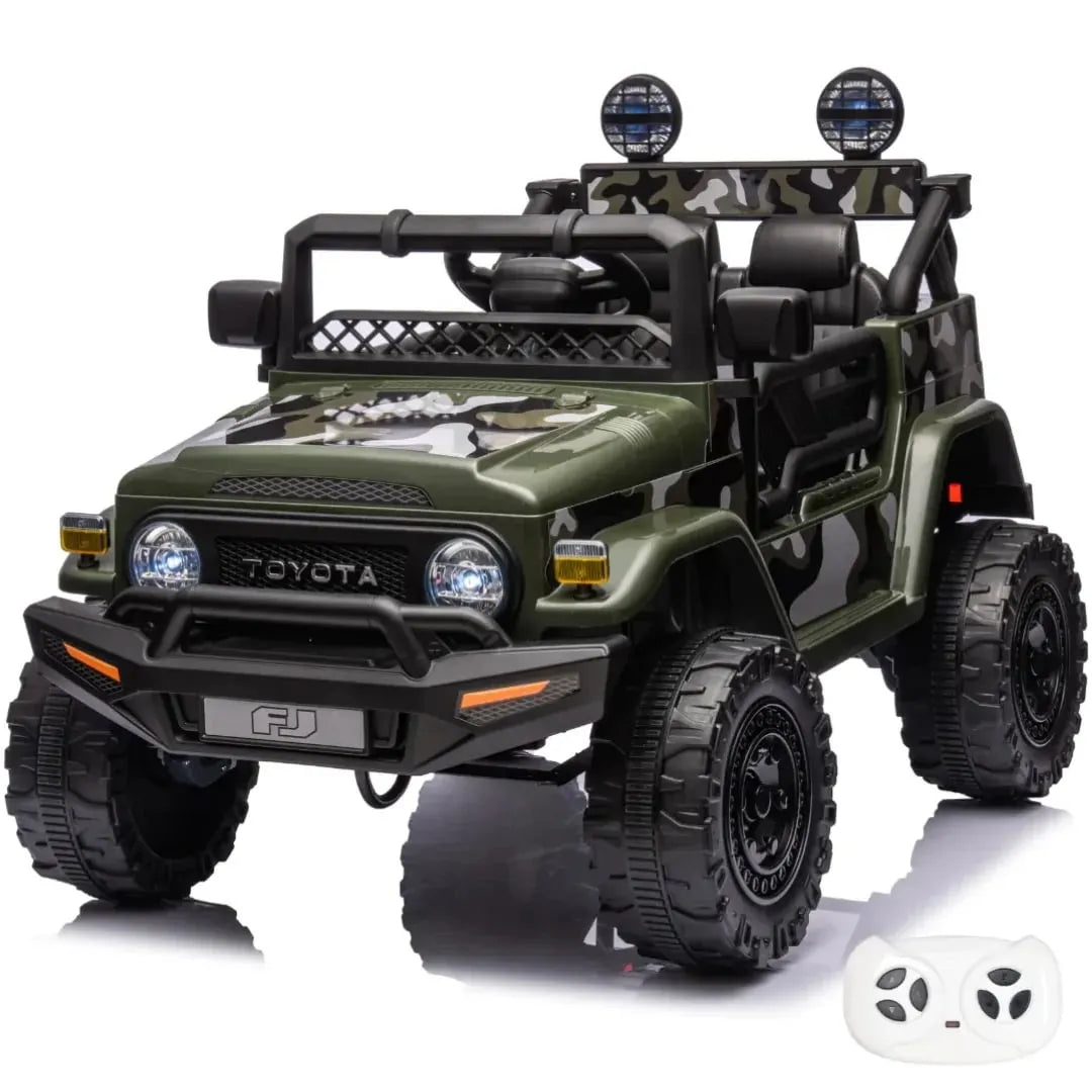 Toyota FJ Cruiser Licensed R/C Ride on Car -12V4.5AH*1battery- 4motors | سيارة كهربائية للأطفال بترخيص تويوتا FJ كروزر وتعمل بالتحكم عن بعد - بطارية 12 فولت 4.5 أمبير ×1 - 4 محركات