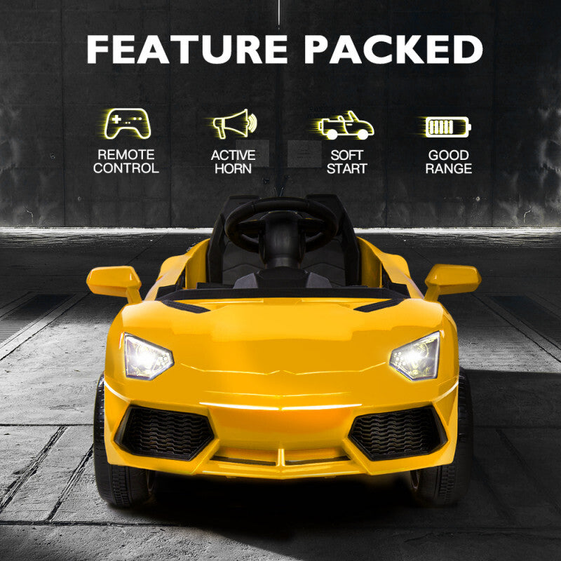 Lamborghini Huracan Performante Spyder Licensed R/C Ride on Car- 12V7AH*1 battery- 550#(45W)*2 motors | سيارة كهربائية للأطفال بترخيص لامبورغيني هوراكان بيرفورمانتي سبايدر وتعمل بالتحكم عن بعد - بطارية 12 فولت 7 أمبير ×1 - محركات 550# (45 واط) ×2