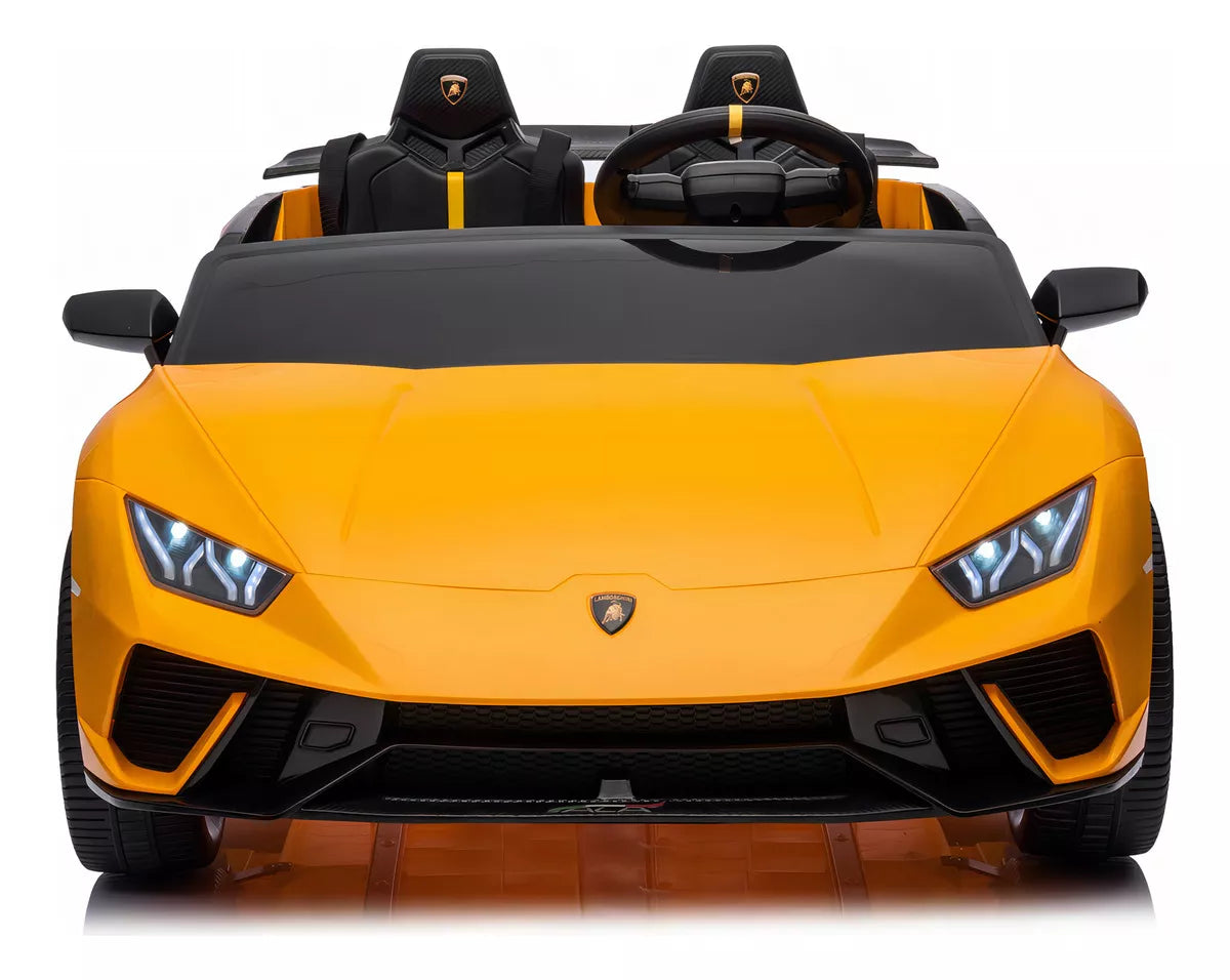 Lamborghini Huracan Performante Spyder Licensed R/C Ride on Car- 12V7AH*1 battery- 550#(45W)*2 motors | سيارة كهربائية للأطفال بترخيص لامبورغيني هوراكان بيرفورمانتي سبايدر وتعمل بالتحكم عن بعد - بطارية 12 فولت 7 أمبير ×1 - محركات 550# (45 واط) ×2