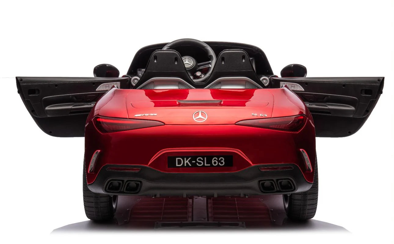 DK-SL63 Mercedes Benz SL63 R/C Ride on Car- 12V14AH*1 battery 35W*4 motors 2.4G RC | دي كيه - إس إل63 مرسيدس بنز SL63 سيارة كهربائية للأطفال تعمل بالتحكم عن بعد - بطارية 12 فولت 14 أمبير ×1، محركات 35 واط ×4، جهاز تحكم عن بعد بتردد 2.4 جيجاهرتز.