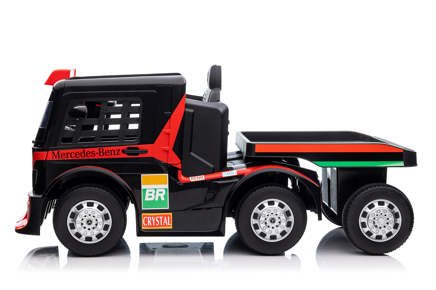 Mercedes Benz Axor Licensed Truck R/C Ride on Car-12V7AH*1battery- 550#(12000)*2 motors | شاحنة مرسيدس بنز Axor كهربائية مرخصة – قيادة بالتحكم عن بُعد – بطارية 12 فولت 7 أمبير – محركان قويان 550# (12000)