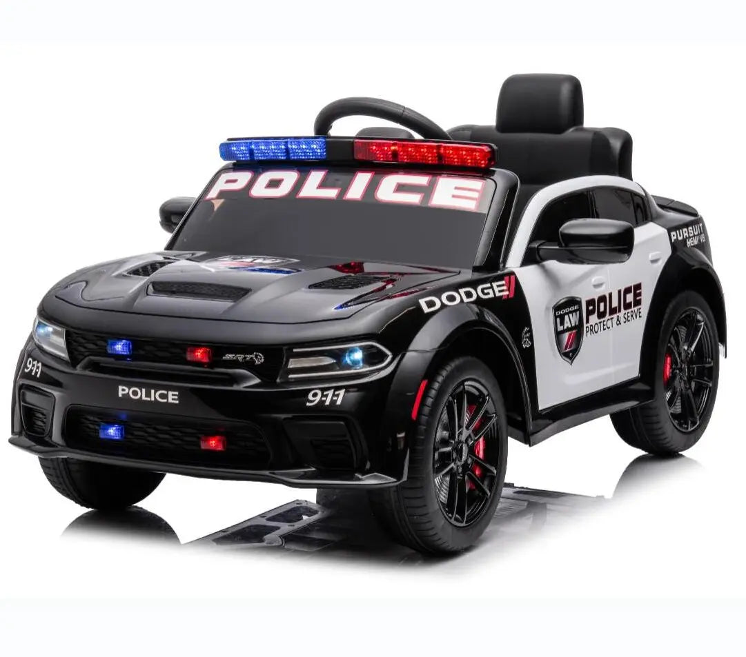 Licensed DODGE CHARGER SRT HELLCAT REDEYE WIDEBODY police pursuit R/C Ride on Car -12V7AH*1battery - 40W*2 motors | سيارة دودج تشارجر SRT هيلكات ريدآي وايدبودي – سيارة شرطة تحكم عن بُعد – بطارية 12 فولت 7 أمبير – محركان 40 واط