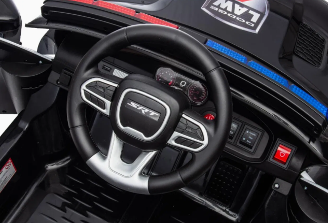 Licensed DODGE CHARGER SRT HELLCAT REDEYE WIDEBODY police pursuit R/C Ride on Car -12V7AH*1battery - 40W*2 motors | سيارة دودج تشارجر SRT هيلكات ريدآي وايدبودي – سيارة شرطة تحكم عن بُعد – بطارية 12 فولت 7 أمبير – محركان 40 واط
