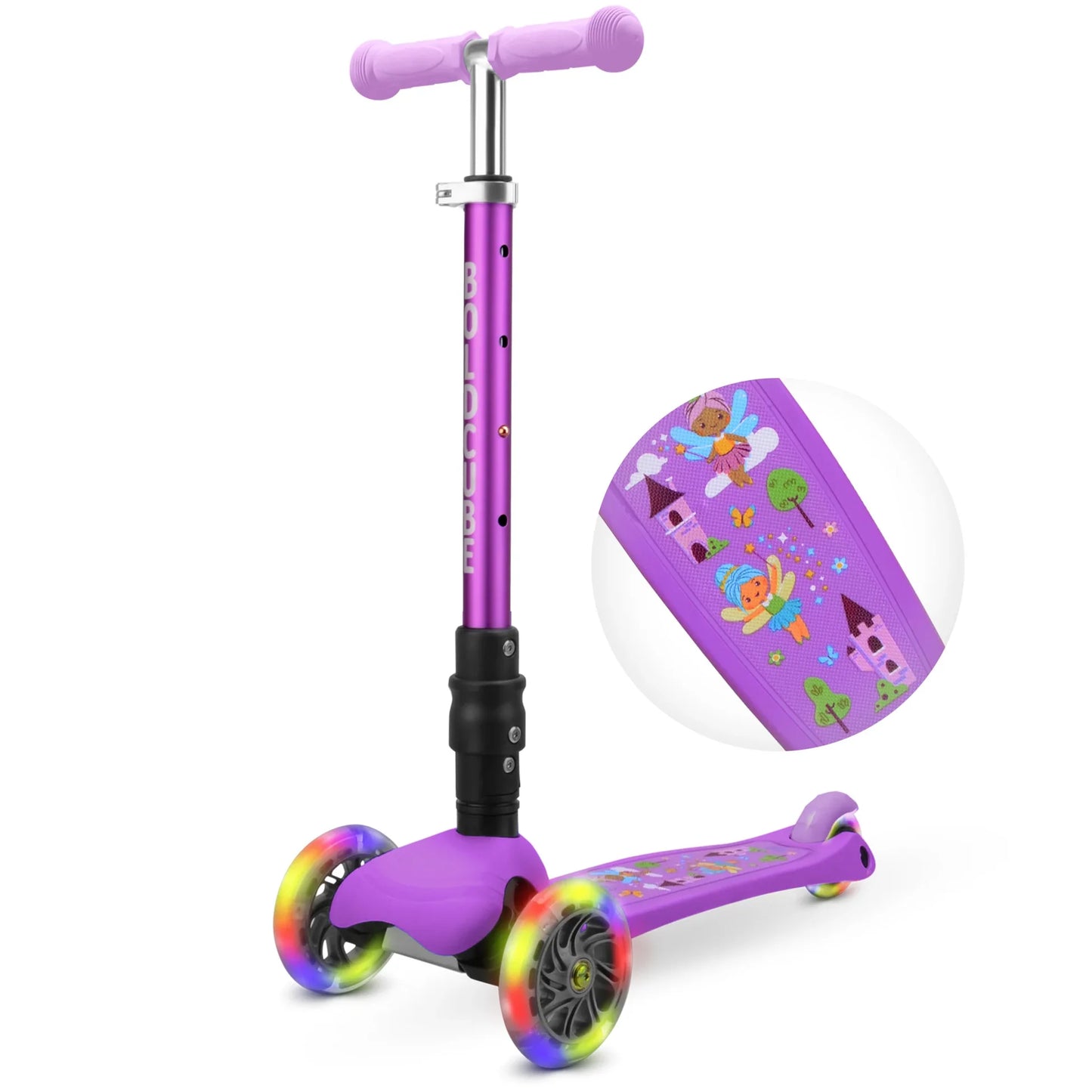Boldcube - Teeny Fold Scooter - Fairytale Lilac - Age 3-8 | بولدكيوب - سكوتر صغير - فيري تيل ليلَك - العمر 3-8
