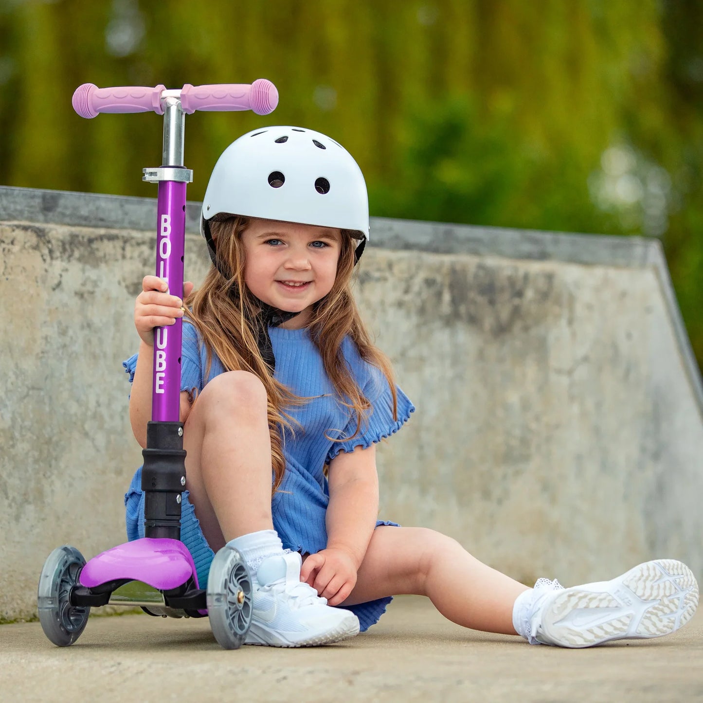 Boldcube - Teeny Fold Scooter - Fairytale Lilac - Age 3-8 | بولدكيوب - سكوتر صغير - فيري تيل ليلَك - العمر 3-8
