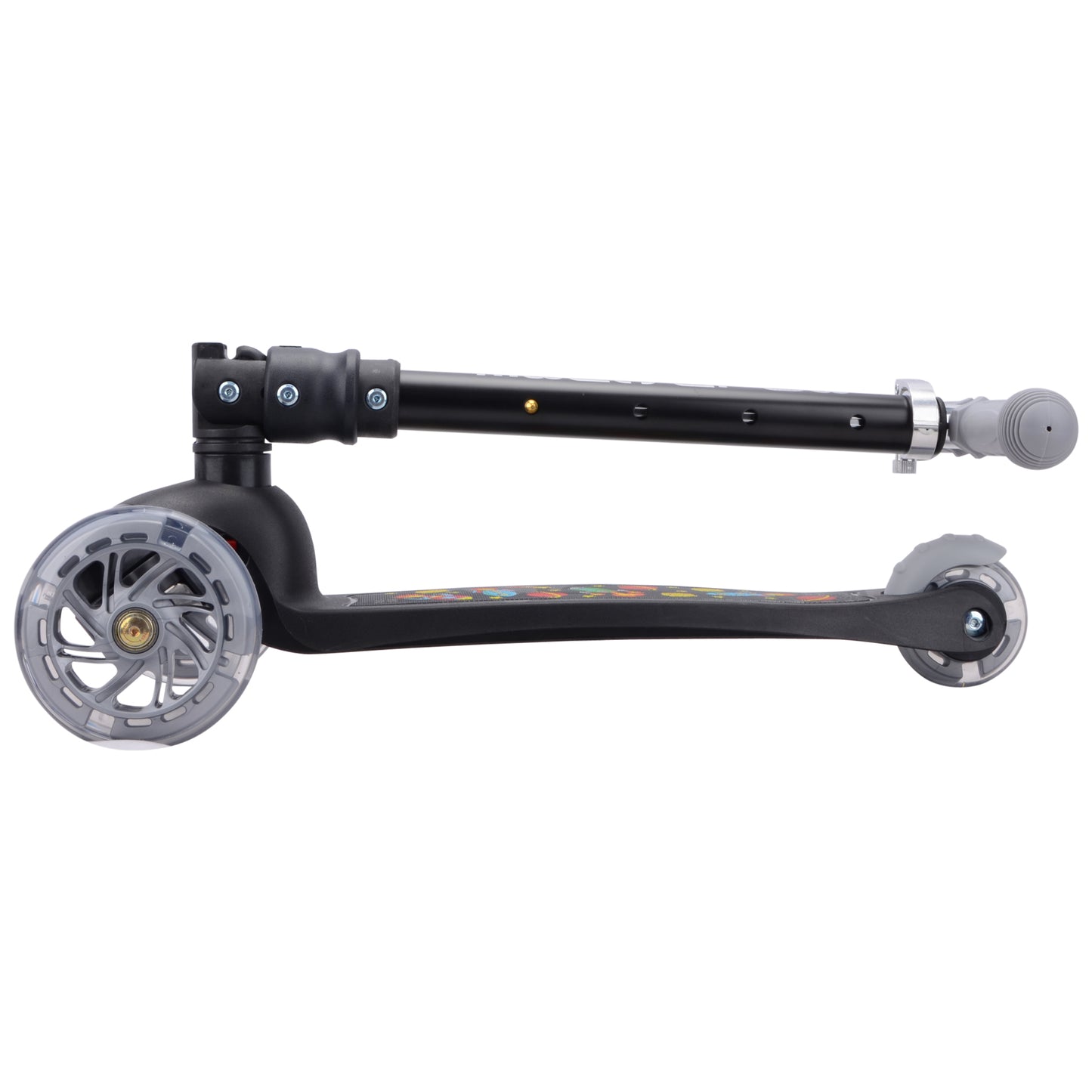 Bold Cube - Three Wheel Scooter Teeny - Rocket Black - Age 3-8 | بولدكيوب - سكوتر صغير - ثلاث عجلات - فضاء أسود - العمر 3-8