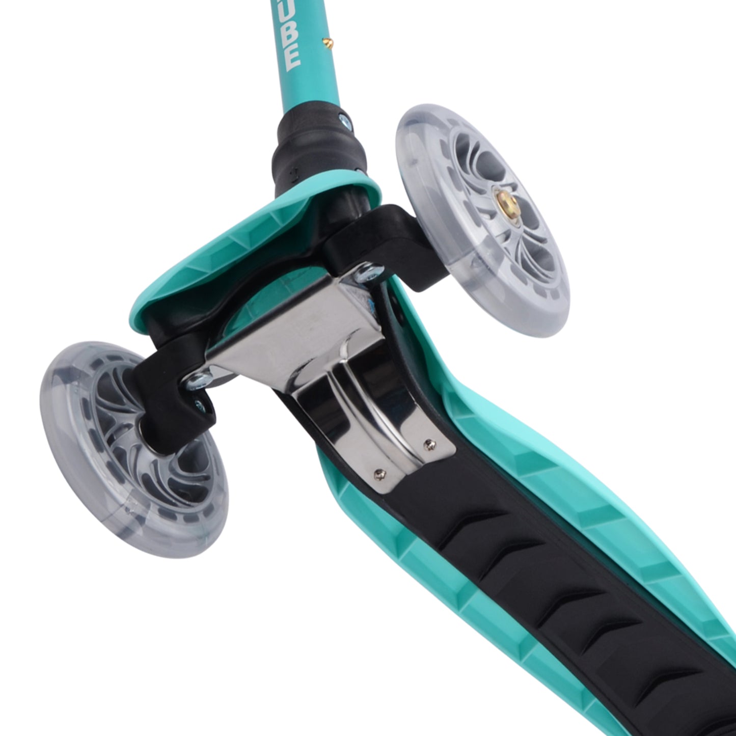 Bold Cube - Three Wheel Scooter Teeny - Ocean Aqua - Age 3-8 | بولدكيوب - سكوتر صغير - ثلاث عجلات - محيط أزرق - العمر 3-8