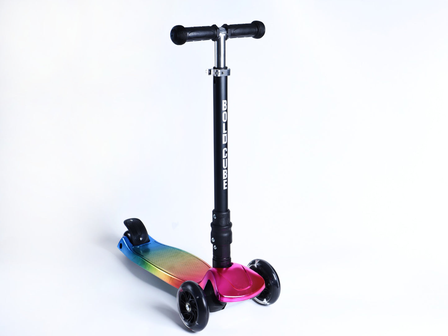 Boldcube - Big 3 Wheel Scooter - Candyfloss - Age 5-10 | بولدكيوب - سكوتر كبير - كاندي فلوس - العمر 5-10
